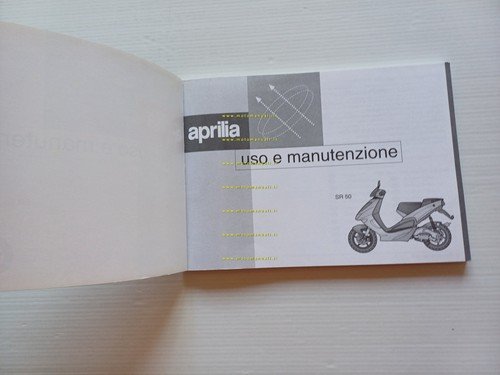 Aprilia SR 50 1996-97 manuale uso manutenzione libretto originale