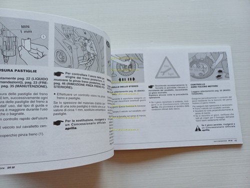 Aprilia SR 50 1996-97 manuale uso manutenzione libretto originale