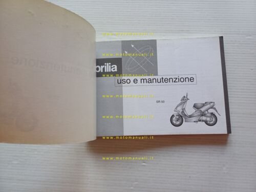Aprilia SR 50 2000-2002 manuale uso manutenzione ORIGINALE