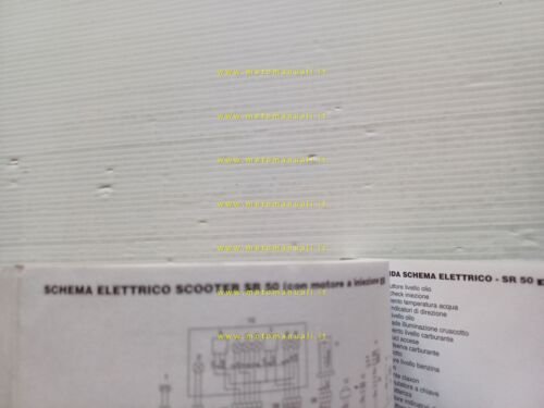 Aprilia SR 50 2000-2002 manuale uso manutenzione ORIGINALE