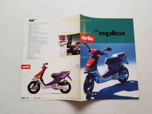 Aprilia SR 50 Replica Reggiani depliant ITALIANO originale