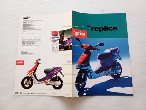 Aprilia SR 50 Replica Reggiani depliant ITALIANO originale