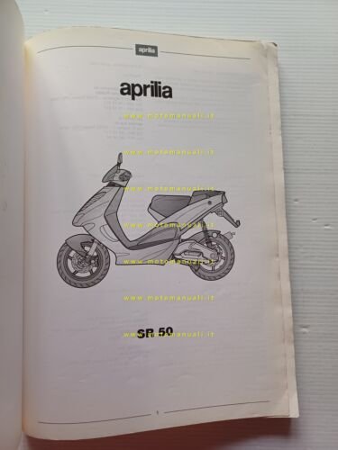 Aprilia SR 50 scooter 1997 manuale officina TELAIO italiano ORIGINALE