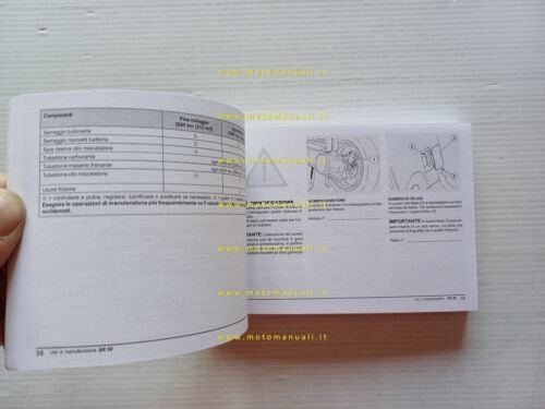 Aprilia SR 50 scooter 2003 manuale uso manutenzione originale