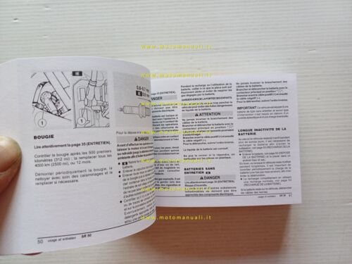 Aprilia SR 50 scooter 2003 manuale uso manutenzione originale