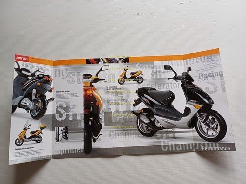 Aprilia SR 50 Stealth 1998 depliant italiano originale