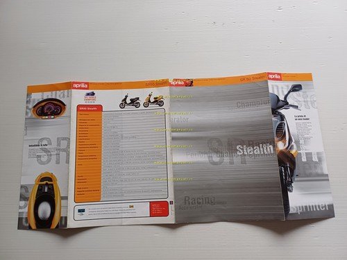Aprilia SR 50 Stealth 1998 depliant italiano originale