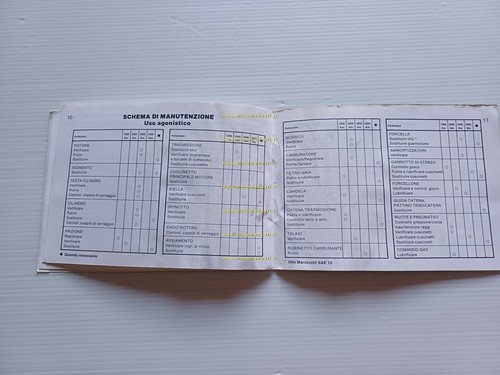 Aprilia TR 320 Trial 1983 manuale uso manutenzione libretto originale