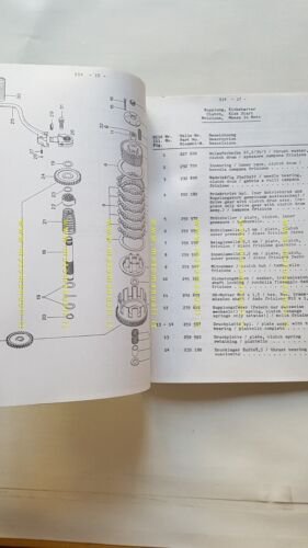 Aprilia Trial 1985 catalogo ricambi MOTORE 240 originale engine parts …