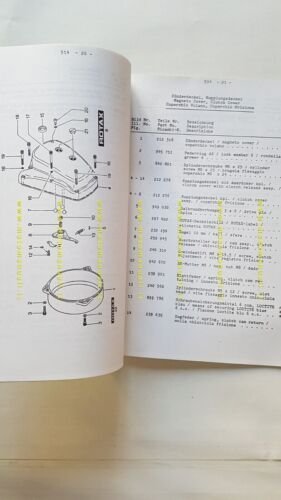 Aprilia Trial 1985 catalogo ricambi MOTORE 240 originale engine parts …