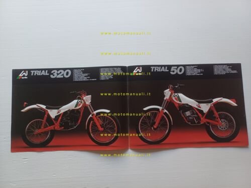 Aprilia trial 320 - 50 1981 depliant italiano originale