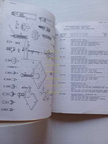 Aprilia Tuareg 125 1987 catalogo ricambi MOTORE Rotax originale