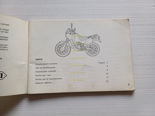 Aprilia Tuareg 125 1987 manuale uso manutenzione libretto istruzioni originale