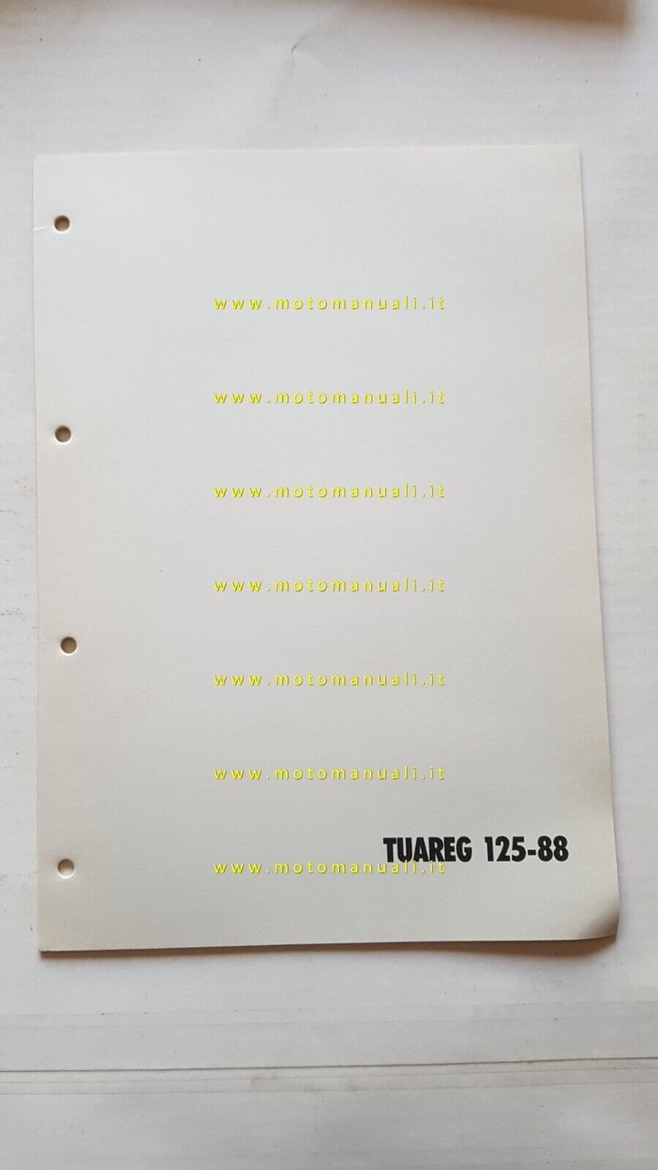 Aprilia Tuareg 125 1988 catalogo ricambi TELAIO originale