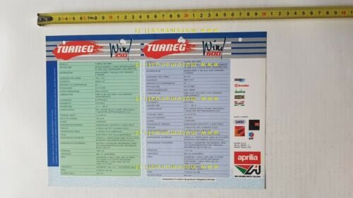 Aprilia Tuareg 350 - 600 Wind 1988 depliant originale brochure