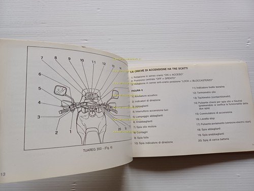 Aprilia Tuareg 350 Wind 1987 manuale uso manutenzione libretto originale