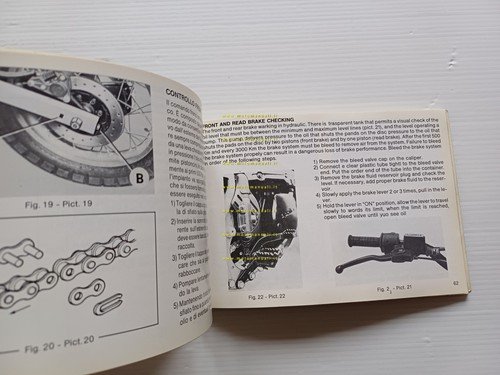 Aprilia Tuareg 350 Wind 1987 manuale uso manutenzione libretto originale