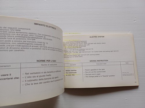 Aprilia Tuareg 350 Wind 1987 manuale uso manutenzione libretto originale