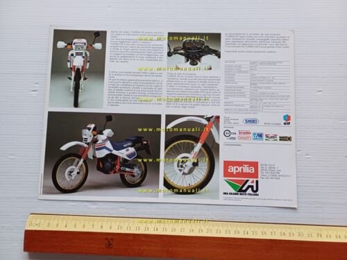 Aprilia Tuareg 50 1986 enduro depliant italiano originale