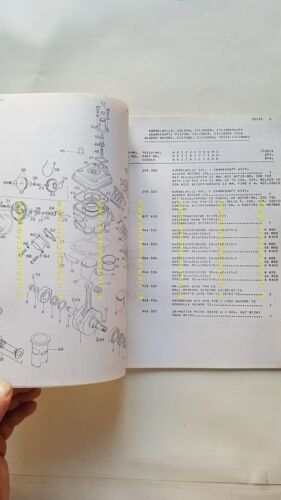 Aprilia TUAREG-ETX 125 1985-86 catalogo ricambi MOTORE 127 engine parts …