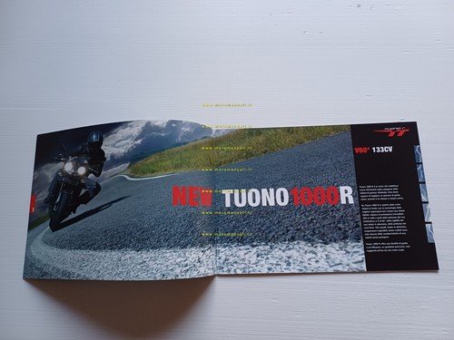 Aprilia Tuono 1000 R 2006 depliant italiano originale