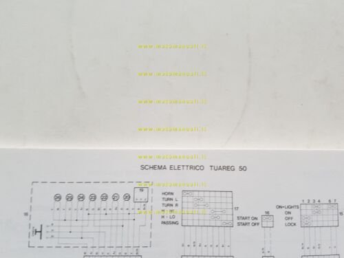 Aprillia 50 Tuareg - RX 1989 manuale uso manutenzione originale …