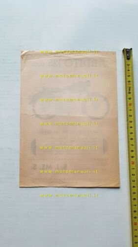 Ardito 125 Sport 1953 depliant moto ITALIANO originale brochure