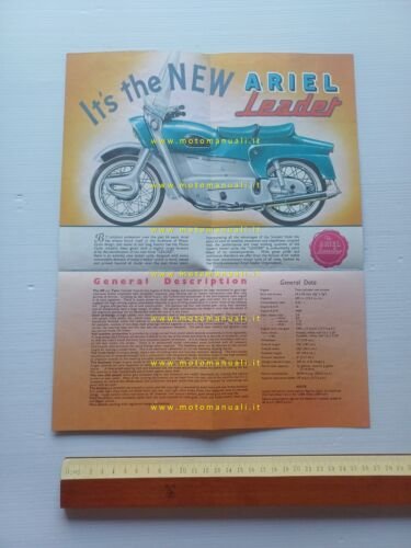 Ariel Leader 250 depliant inglese originale