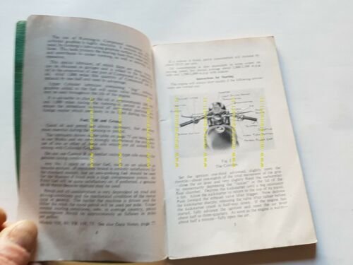 Ariel modelli monocilindrici 1951 manuale uso manutenzione INGLESE originale