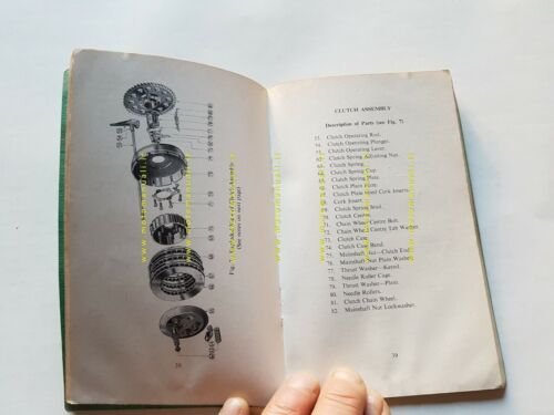 Ariel modelli monocilindrici 1951 manuale uso manutenzione INGLESE originale