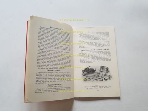 Ariel monocilindrici 250 350 500 1937 manuale uso manutenzione Inglese …