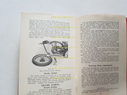 Ariel monocilindrici 250 350 500 1937 manuale uso manutenzione Inglese …