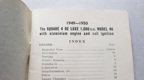 Ariel Square Four 1000 De Luxe mod. 46 1949-50 manuale …