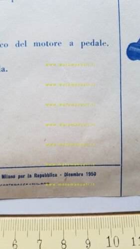Ariz 48 Armido Rizzetto micromotore 1950 depliant originale italiano