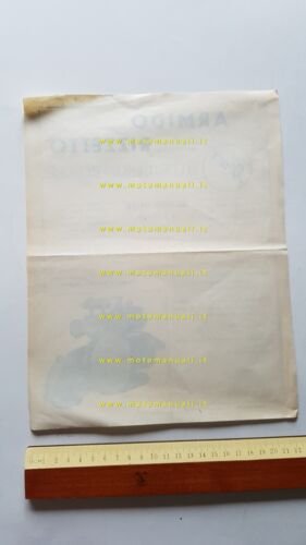Ariz 48 Armido Rizzetto micromotore 1950 depliant originale italiano