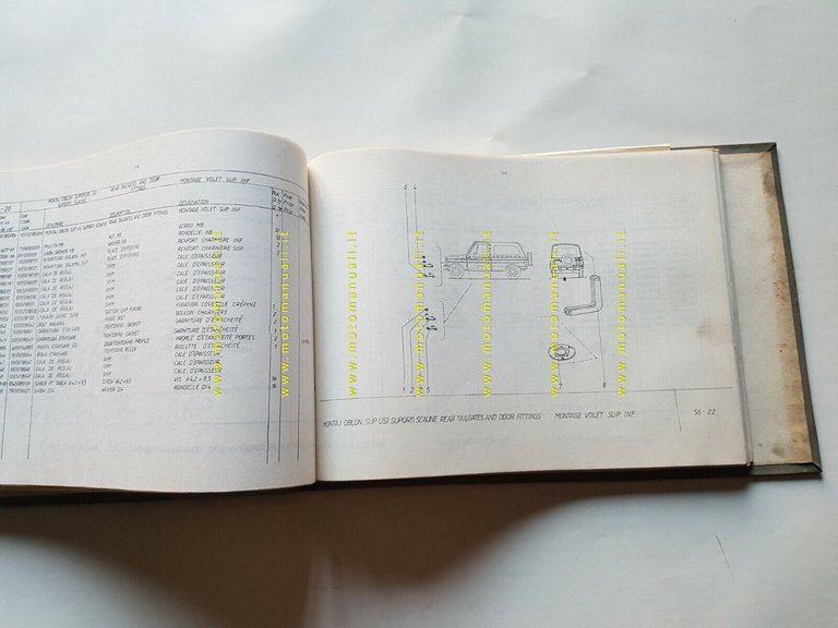 ARO 10 fuoristrada 4x4 anni 80 Catalogo Ricambi originale auto …