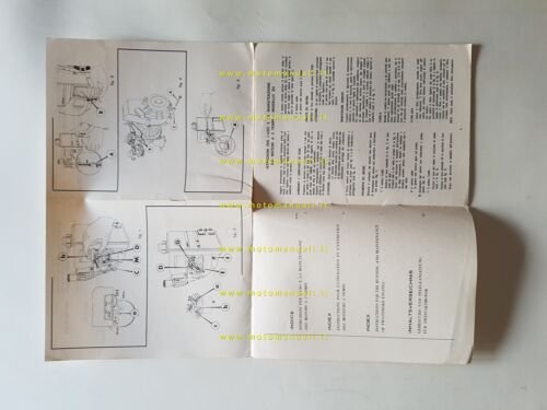 Aspera Motors motore 50 ZH 1970 manuale uso manutenzione ITALIANO …