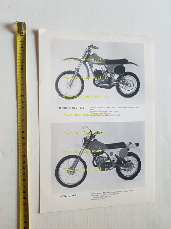 ASPES 50-80-125 produzione modelli cross enduro 1981 depliant originale italiano