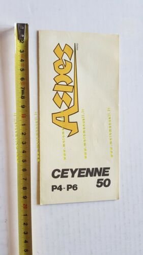 Aspes Ceyenne 50 P4-P6 1973 depliant originale ciclomotore moto brochure