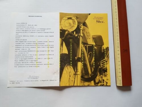 Aspes Navaho 50 CS Special depliant originale moto brochure