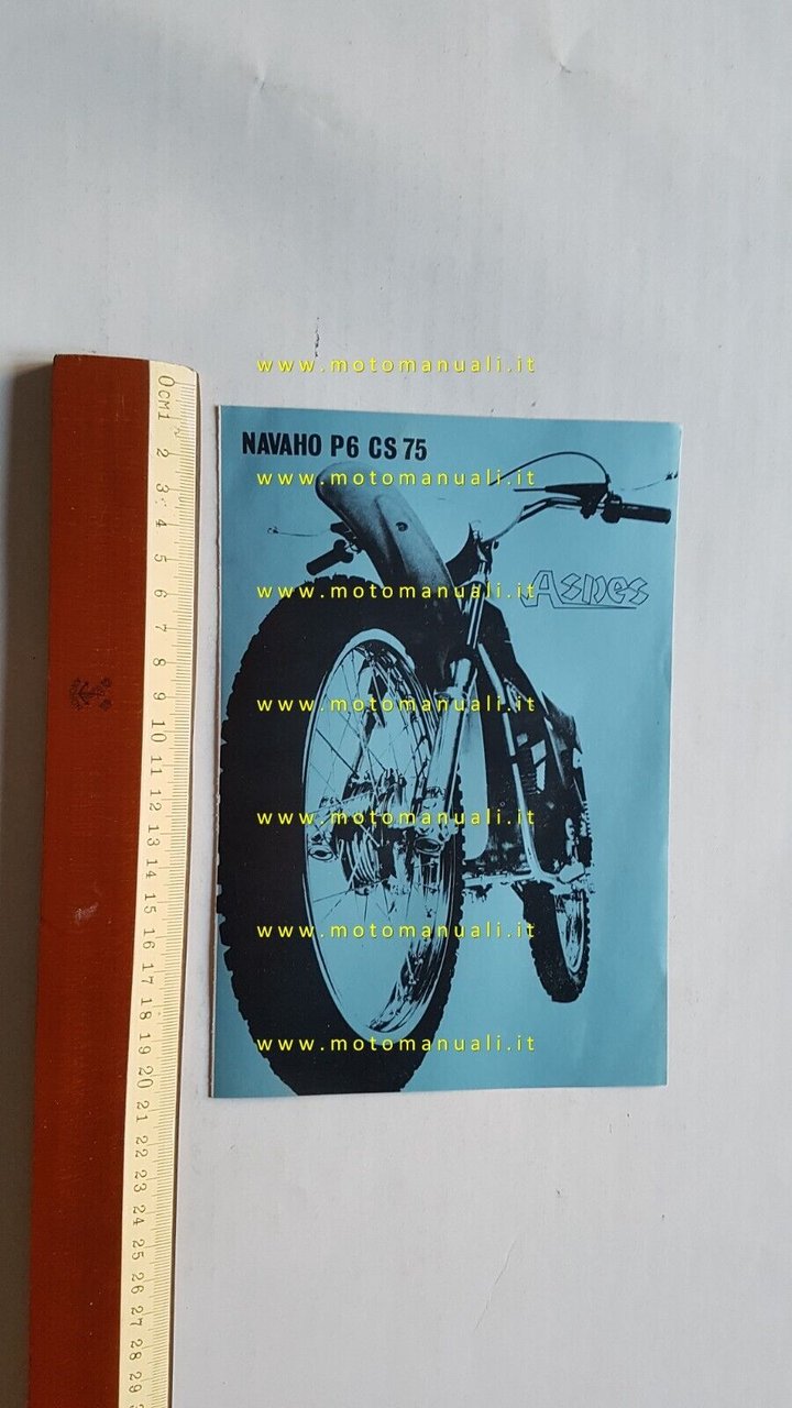 Aspes Navajo 50 P6 CS 1975 depliant originale italiano ciclomotore …