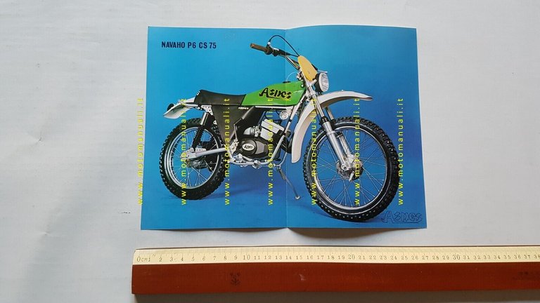 Aspes Navajo 50 P6 CS 1975 depliant originale italiano ciclomotore …