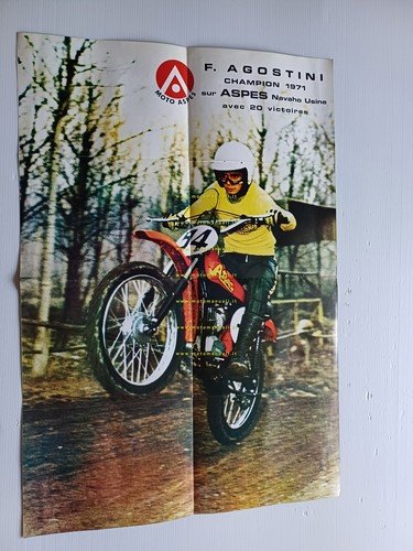 Aspes produzione modelli 125 - 50 1971-72 depliant originale FRANCESE