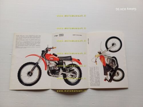 Aspes Produzione modelli Hopi 125 1975 depliant originale moto brochure