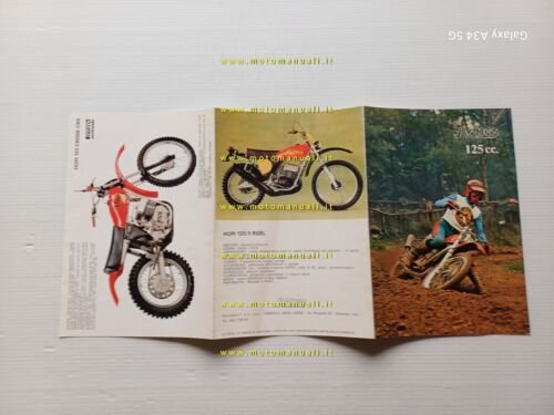Aspes Produzione modelli Hopi 125 1975 depliant originale moto brochure