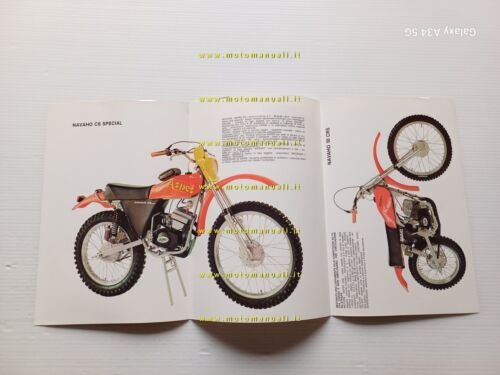 Aspes Produzione modelli Navaho 50 1976 depliant originale moto brochure