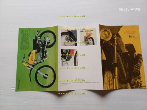 Aspes Produzione modelli Navaho 50 1976 depliant originale moto brochure