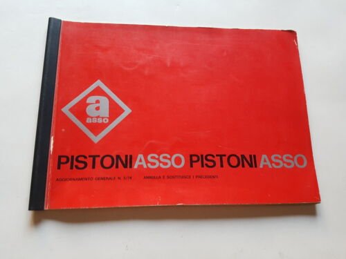 ASSO Pistoni moto - auto catalogo generale 1974 originale