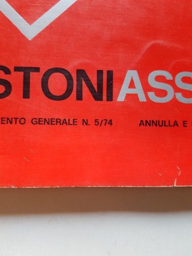 ASSO Pistoni moto - auto catalogo generale 1974 originale