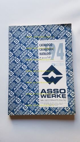 Asso Werke catalogo generale 1994 pistoni moto auto originale italiano